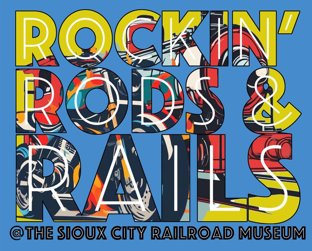 10 days left until our Rockin' Rods &amp; Rails event! Join us at the Sioux City Railroad Museum on June 15th from 11 AM - 5 PM. If you have a motorcycle, bring it!