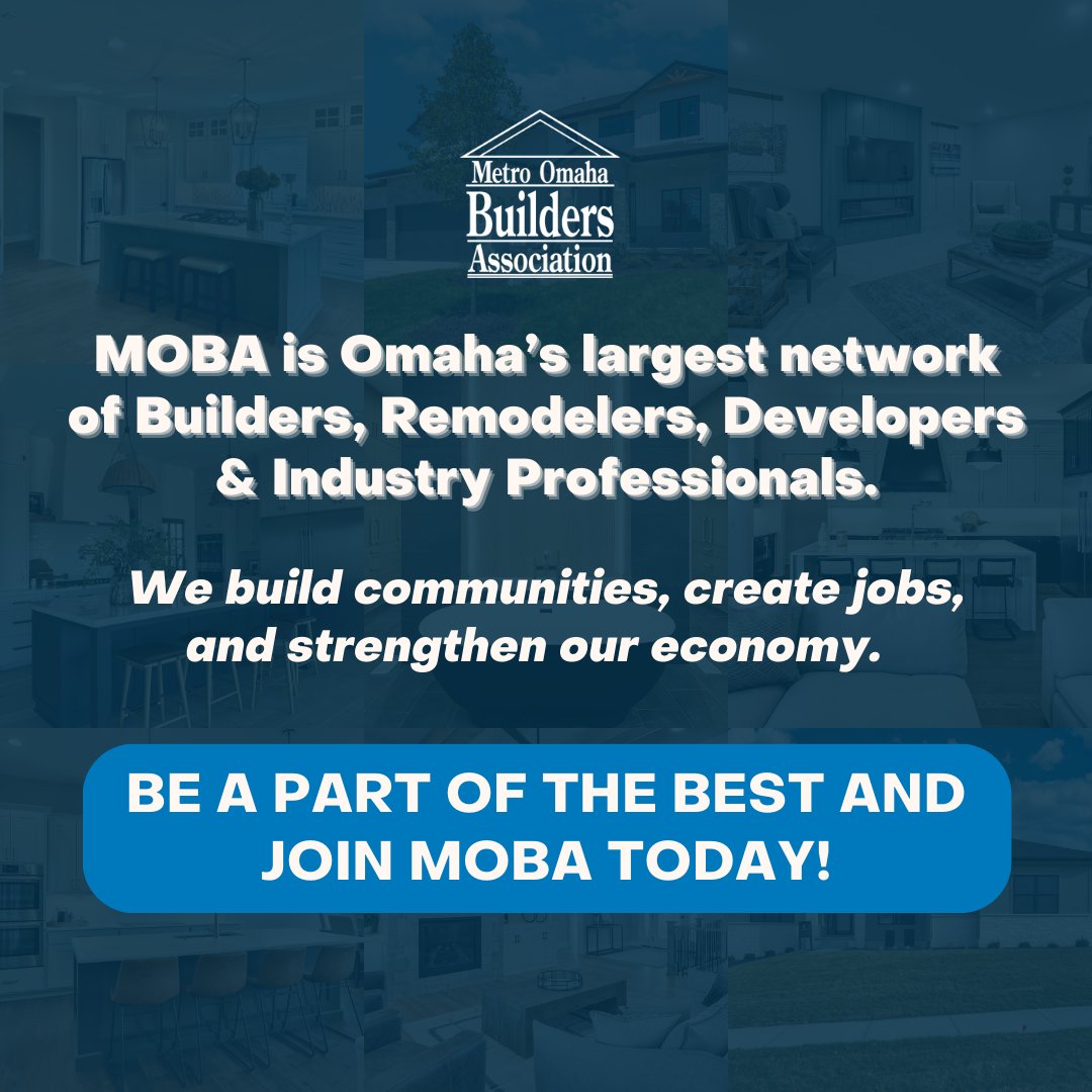 MOBA_omaha's tweet photo. MOBA is Omaha’s largest network of Builders, Remodelers, Developers & Industry Professionals. We build communities, create jobs, and strengthen our economy. Be a part of the best and JOIN MOBA today! https://t.co/5LXAxpSEmY
#JoinMOBA #BuildOmaha #Construction #Remodeling https://t.co/3RHd9bSSSN