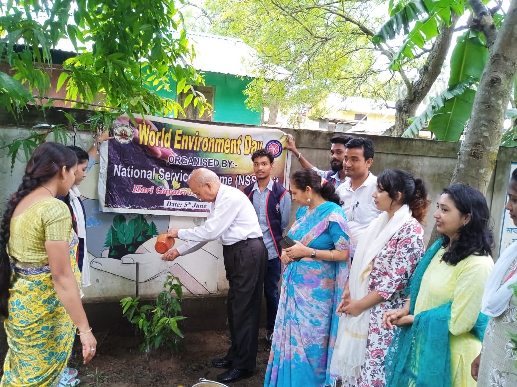 HariUnit's tweet photo. Celebration of  World  Environment Day. Hari -Gayatri Das College NSS Unit @nss_rdguwahati @GUCampusNSSUnit @CMOfficeAssam https://t.co/d60Mi4TVaN