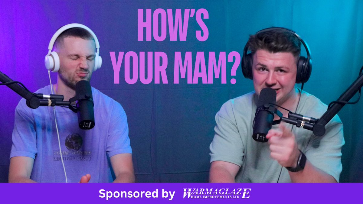 Howsyourmampod's tweet photo. Yes boiis! How’s your Mam Podcast is live🥳🤩

Our first 5 minute trailer is out now!! 

Listen on Spotify 🎧
https://t.co/DsmiCVKEJc

And/or 
Watch along on YouTube📺
https://t.co/1nAV3GNBTW

Follow subscribe and share🌟

#podcast #trailer #comedy #wales #mam #funny https://t.co/law2rTAPhU