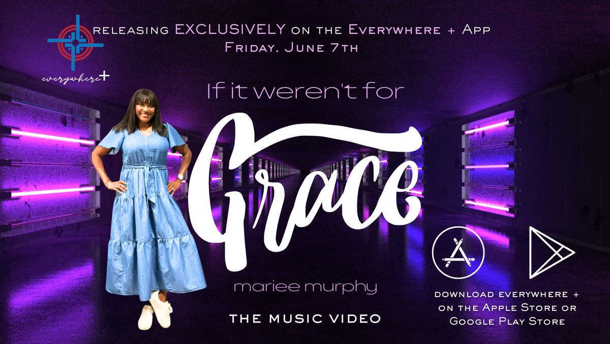 church33646's tweet photo. This Friday Pastor Mary's new Music Video "If It Weren't For Grace" will be released exclusively on The Everywhere + App (Section: Films, Music Videos...)! Download the APP today! #everywhere+ #theultimateapp #everywhere #everywherechurch #theeverywherenetwork https://t.co/9aNy40CINc