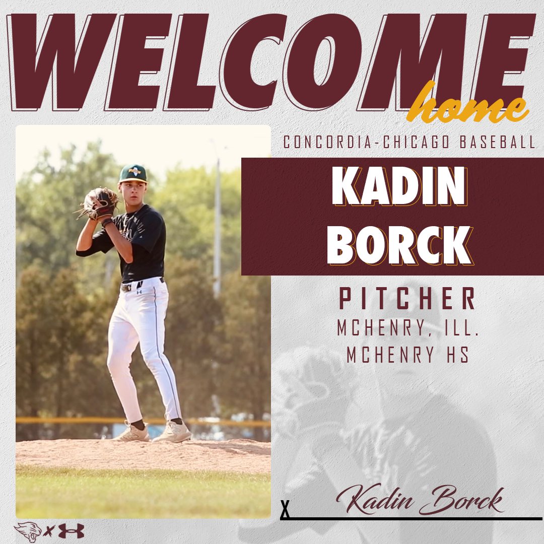 Should we meet a new family member for our 2025 season? Why not!! ⬇️

Meet our right handed pitcher from McHenry, Illinois. 

Welcome to the CUC Family Kadin Borck!!