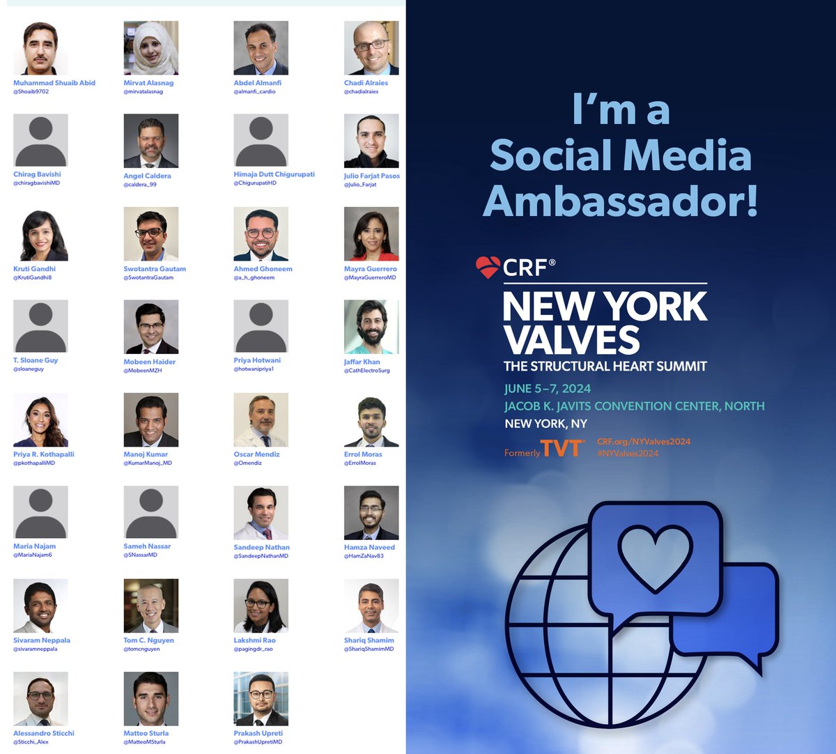Errol Moras MD (@errolmoras) on Twitter photo 🌟Ready to delve into cutting-edge insights in #StructuralHeart disease? <a href="/crfheart/">Cardiovascular Research Foundation</a> presents #NYValves2024 #TVT2024
Join me and my fellow #SoMe ambassadors as we share the latest innovations, interactive sessions, and groundbreaking research inheart🫀
Don't miss out on this 🌟Ready to delve into cutting-edge insights in #StructuralHeart disease? <a href="/crfheart/">Cardiovascular Research Foundation</a> presents #NYValves2024 #TVT2024
Join me and my fellow #SoMe ambassadors as we share the latest innovations, interactive sessions, and groundbreaking research inheart🫀
Don't miss out on this
