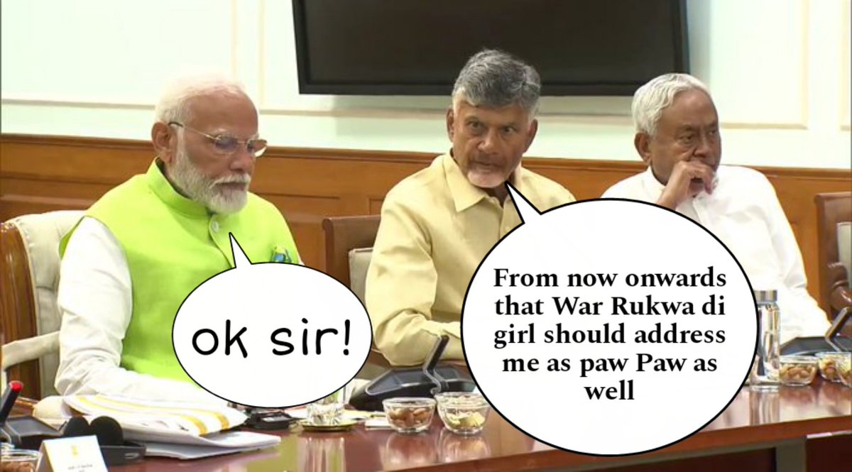 ChekrishnaCk's tweet photo. Chandrababu Naidu is not stopping.

Poor Modi 🥺

#loksabhaelecetions2024
Nirmala https://t.co/lFeQ6BFyjW