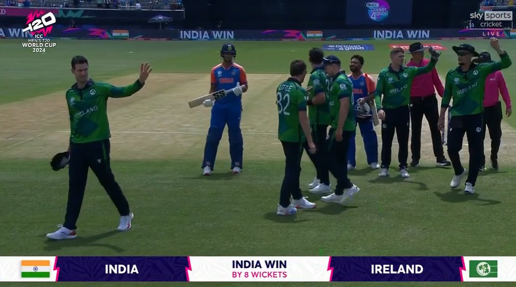 sai_whispers's tweet photo. #India finishes as #Pant unleashes his trademark unorthodox six-hitting !
Tough pitch, Hardluck #Ireland.
#RohitSharma returns to the field, hope his shoulder is okay!
#Bumrah gets PotM.
#T20IWorldCup2024 #INDvsIRE #CricketinUS https://t.co/qMP0y7Djo9