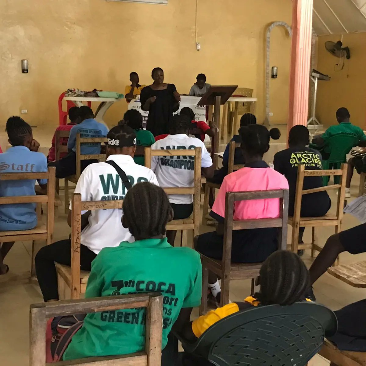 SajeryB's tweet photo. On May 29, 2024, we honored an invitation from Action for Girls Empowerment Inc to speak to students, teachers and school administrators on the Importance of Sexual Reproductive Health Rights (SRHR) for Youth and adolescent Girls.The event was held in Weala.

#periodfriendlyworld https://t.co/gyPcmMgryF