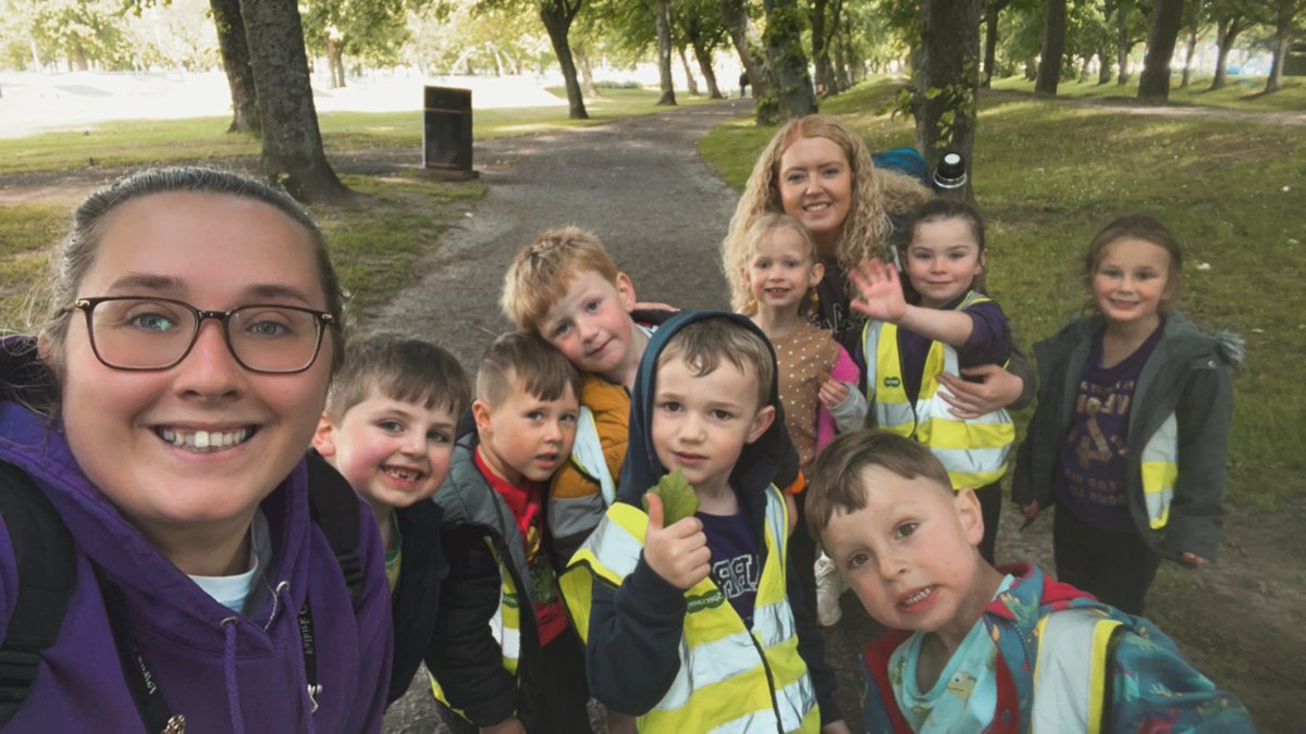 beancrossELC's tweet photo. Lots of fun for some of the purple and pink groups today at Zetland Park! We had lots of fun at the park, having a picnic and a game of football before we got caught in the rain! 🌧️ https://t.co/Y06oQLl8TP
