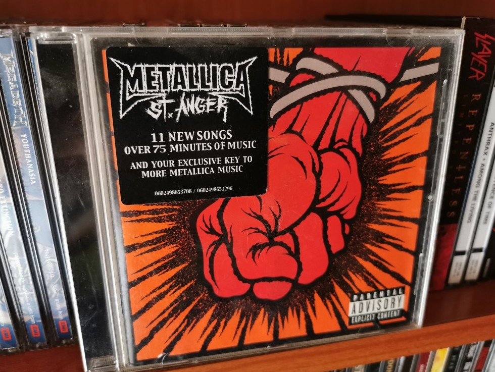 eymexoficial's tweet photo. #undiacomohoy pero del 2003 es publicado "St. Anger" de #metallica l ¿Que rola te gusta de este álbum? En la foto vemos su versión #jewellbox! 
escuchalo en #spotify: https://t.co/4iHrr18mfz...
#efemeridesmusicales #eymex #fabricaciondeCDyDVD #compactdisc #vintage #discos #disco https://t.co/VLUWz2kM2d