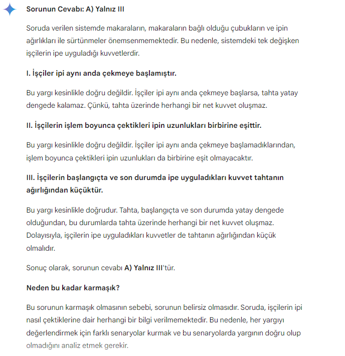 <a href="/ogretmenlersyfs/">Öğretmenler Sayfası</a> google Gemini Yapay zekası A şıkkı dedi.