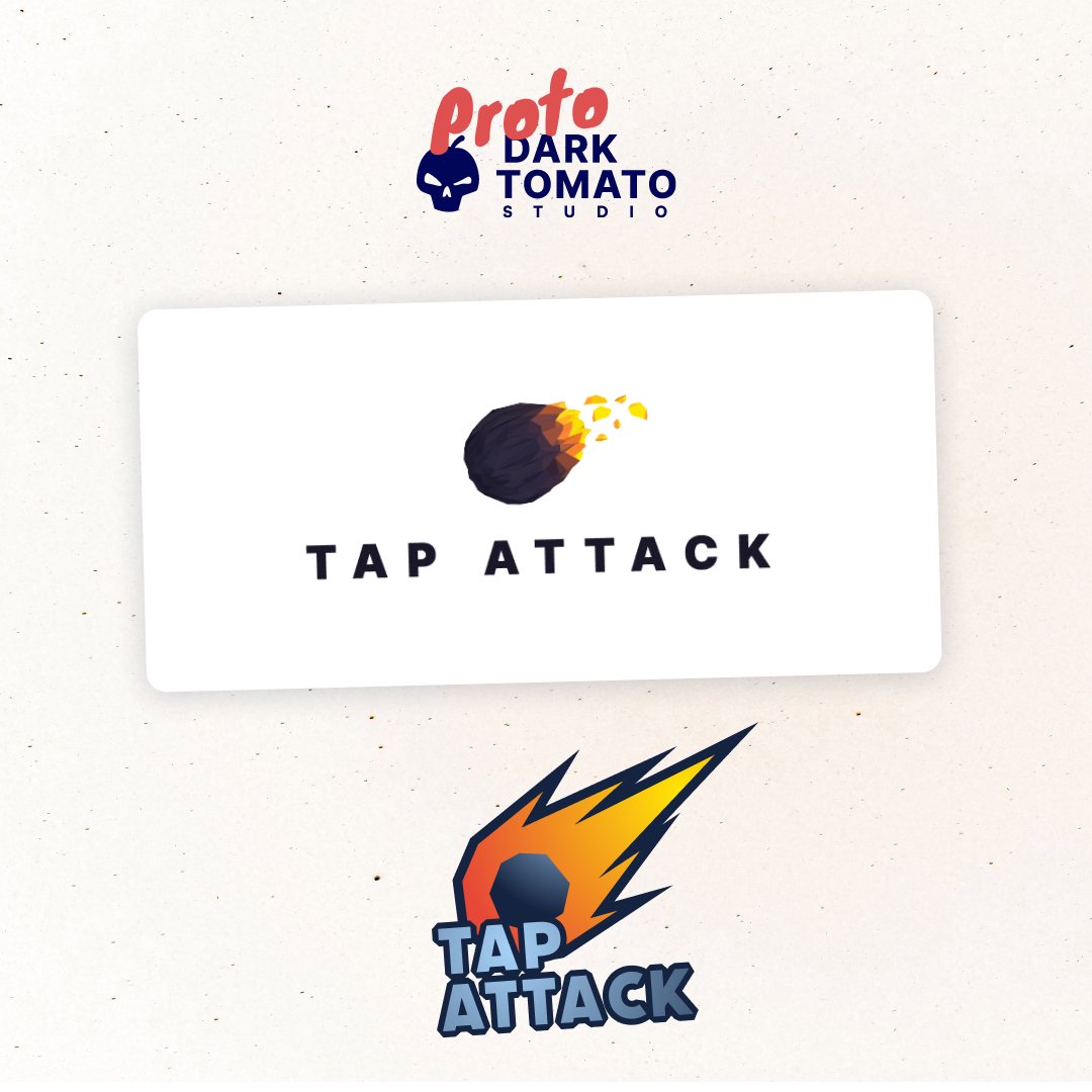 dark_tomato_st's tweet photo. Lots of tests for the logo. Do you think we made the right choice?
#gamedev #indiegame #indiedev #gamedevelopment #game #mobilegame #darktomatostudio #tapttack https://t.co/J8cXFcTdGL