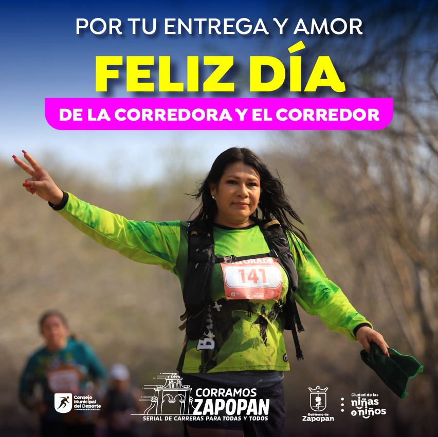 Queremos mandar un fuerte abrazo a todas y todos aquellos que disfrutan cada paso que dan para llegar a la meta. Feliz día de la corredora y el corredor, de parte de todo el equipo de Comude. 

¡Nos vemos en la próxima carrera!