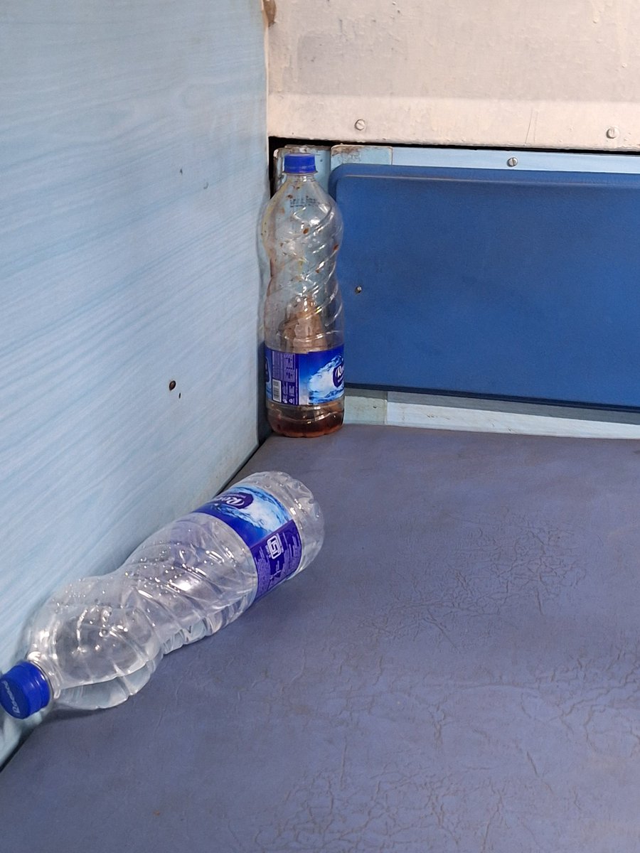DigambarAcharya's tweet photo. On board 11402
S2 seat no. 42 
Need disinfectant or saniterise 
Difficult to sleep 
Bearth spaces not clean 
Previous passenger behaviour issues impacted further boarding new passenger health
@Central_Railway 
@drmmumbaicr @RailwaySeva @RailMadad https://t.co/sMYBIZoX0H