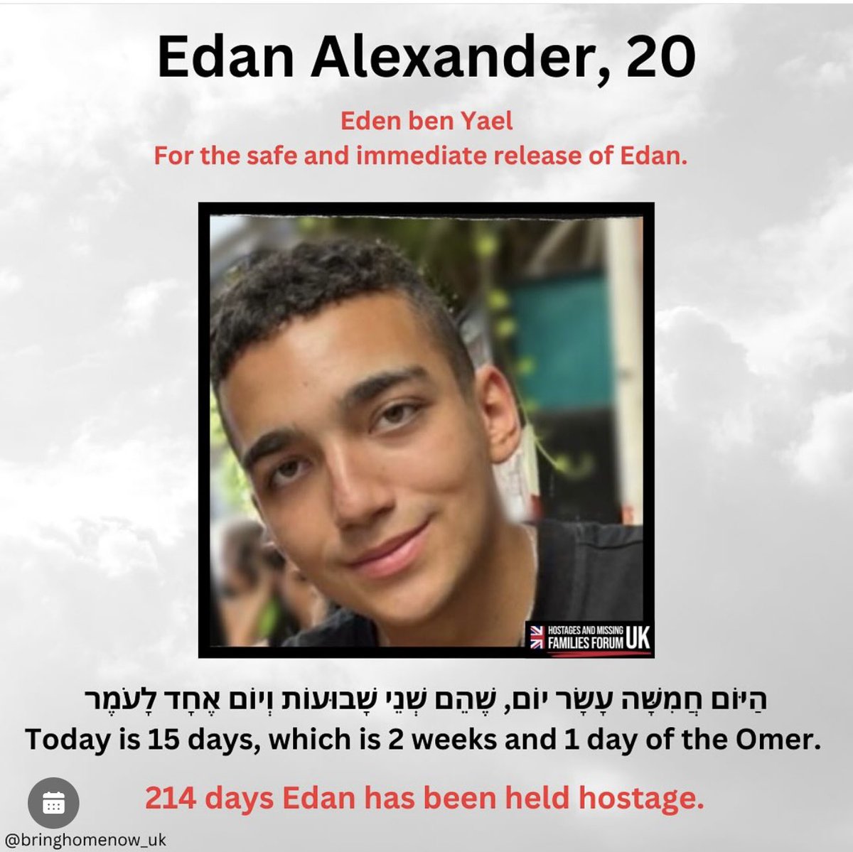MichaelRapaport's tweet photo. Edan Alexander was born in Tel Aviv and grew up in Tenafly, New Jersey!!!!

After graduation from high school, instead of going to college like all of his classmates, Edan decided to go to Israel as a lone soldier.

Edan has been held hostage for almost 8months in GAZA.
Edan is was raised in NEW JERSEY & Edan shouldn’t be in GAZA, he should be released immediately and returned alive to his family along with all the other hostages from 22 Countries.

@bring_edan_home now!

Bring them all home now🎗️