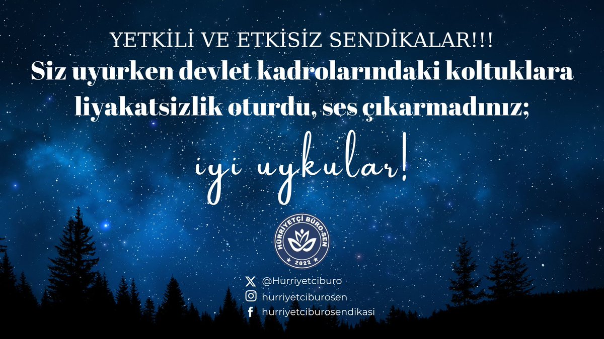 Hürler Geliyor
Hürriyetçi Büro Sen