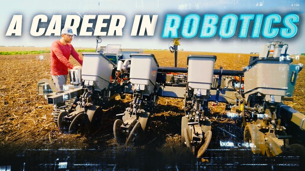 WorkingNation's tweet photo. Huge #FarmEquipment compacts #soil, which isn't sustainable. So @Salin247 in #Iowa is trying to make farming greener via lighter-weight robotics.
See how farmers are working robotics into #farming operations: https://t.co/1oZuLnX9Eh
#IWantThatJob #GreenJobsNow @WaltonFamilyFdn https://t.co/4WoESRAPva