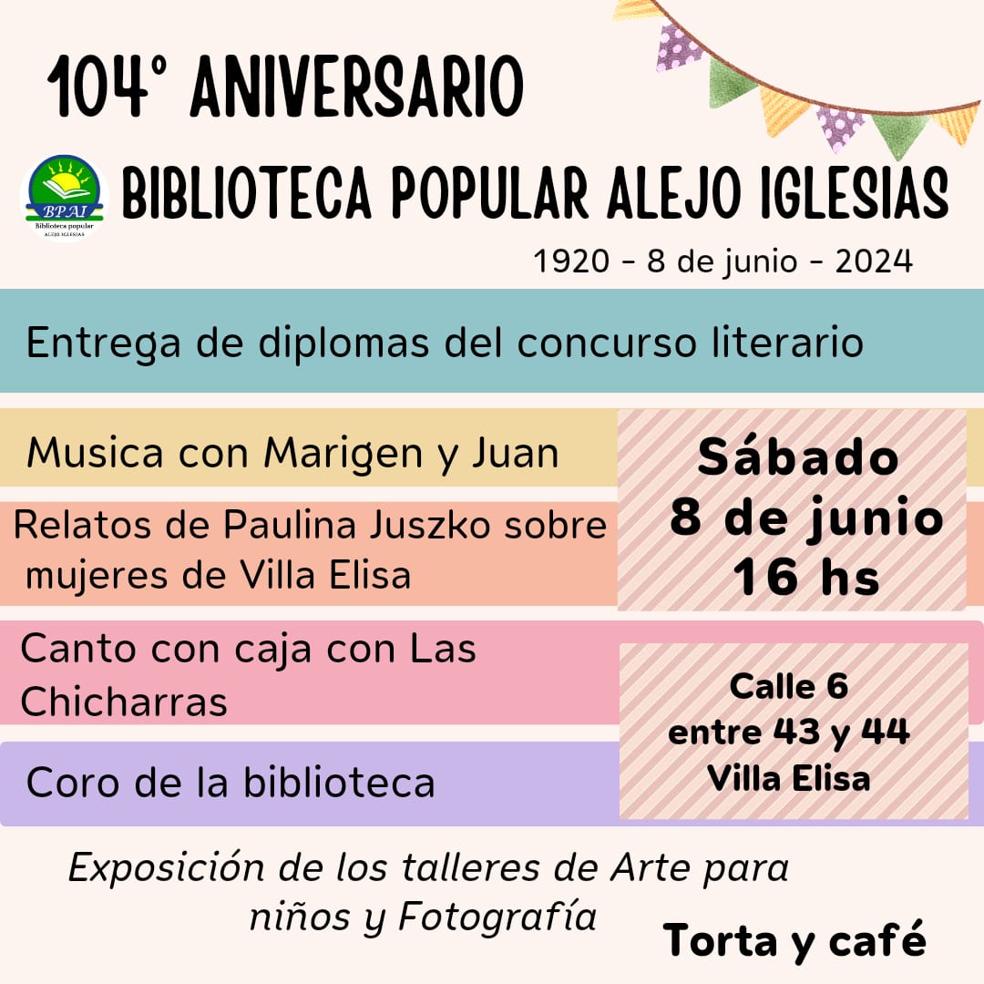 1894Radioonline's tweet photo. Celebración del 108º Aniversario de la Biblioteca Alejo Iglesias https://t.co/RWEjAEd2aK https://t.co/KIdUWGAgrj