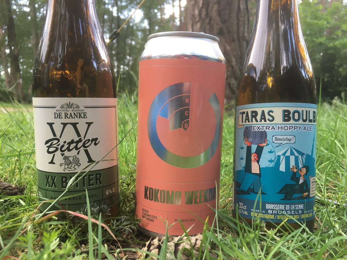 merlinhunter's tweet photo. I am in Belgium, obviously drinking the local brews but I brought along some @GoodChemBrew too https://t.co/URs70f1BSq