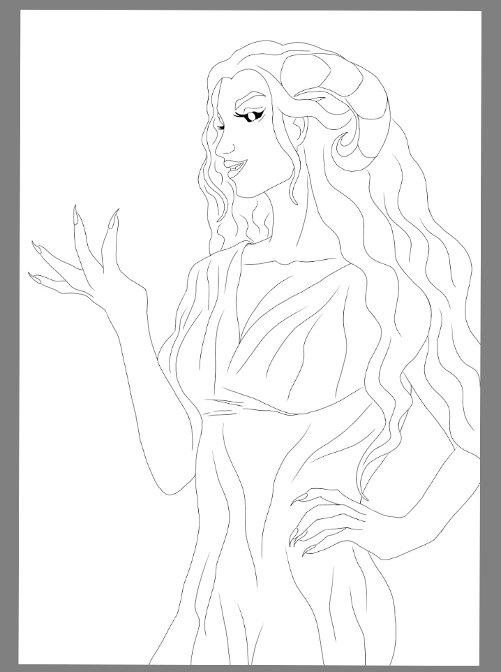 WolfPrime666's tweet photo. Update of my friend @KindaKaikura oc Kirah. Clean lineart ready... Now with the color. ☺️☺️☺️🌹🌹🌹 #ocfriend #oc #BloodOfZeusoc #ocart #wip #digitalart https://t.co/z1zG9AL7xu