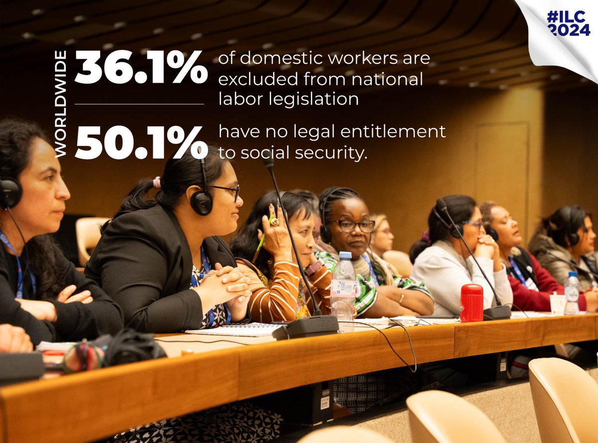 📣 At the #ILC2024, we urge #ILO Member States to RATIFY Convention 189 as a first and crucial step towards ensuring #DecentWork and #SocialJustice for DWs. 

<a href="/Streetnet1/">StreetNet International</a> <a href="/HomeNetInt/">HomeNet International</a> <a href="/HomeNet_SAsia/">HomeNet South Asia</a> <a href="/globalrec_org/">♻️ International Alliance of Waste Pickers</a> <a href="/WIEGOGLOBAL/">WIEGO</a> @Adriana_PazRami <a href="/2fishhead/">June Barrett</a> <a href="/DMooreUDW/">Doug Moore</a>