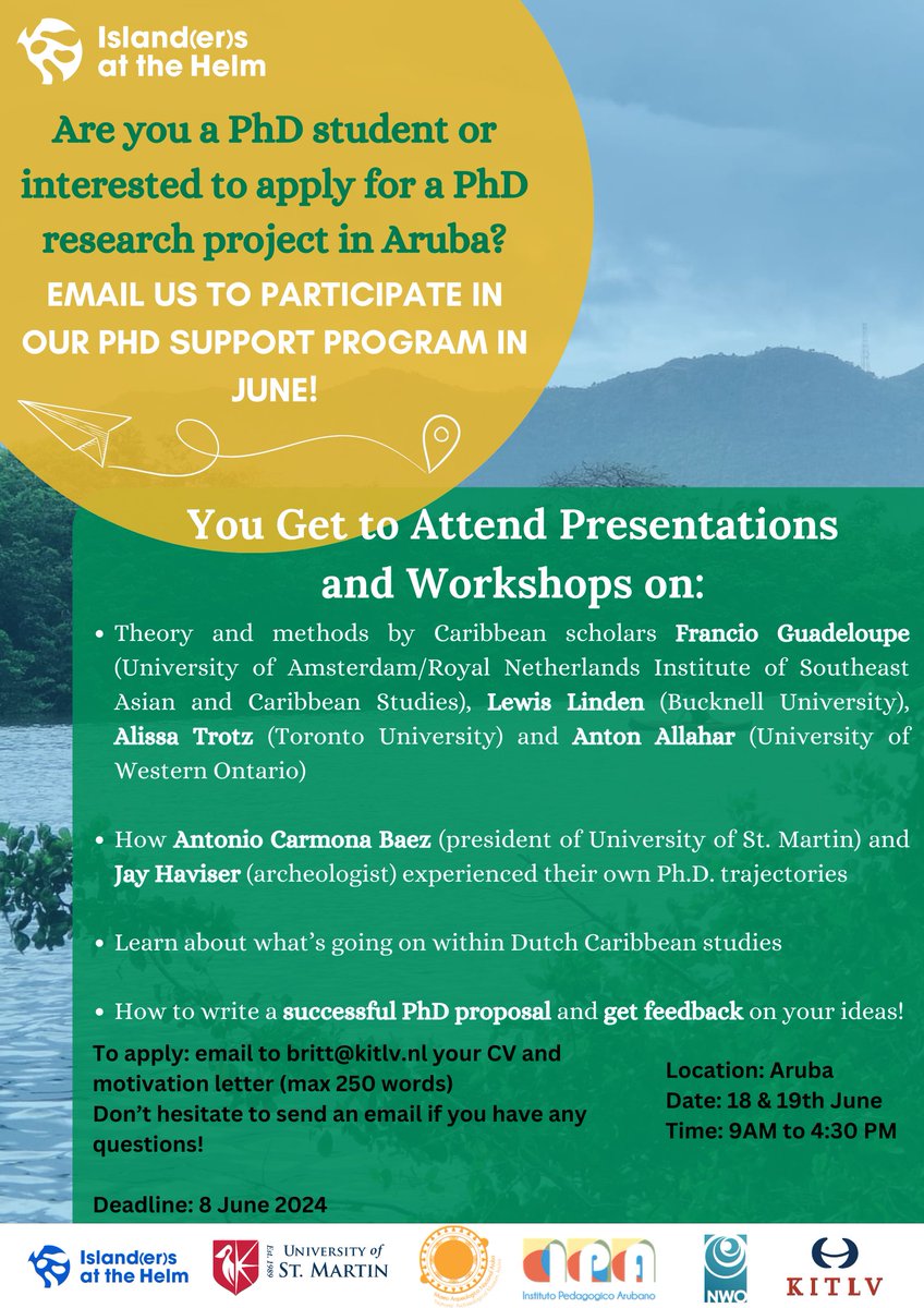 islandersathelm's tweet photo. Join us in the 18th and 19th of June for presentations and workshops. Are you already doing your PhD research? Are you actively thinking of applying to PhD vacancies, design your own project or are you just curious what a PhD trajectory could mean for you? Apply now! https://t.co/r46KE95fTj