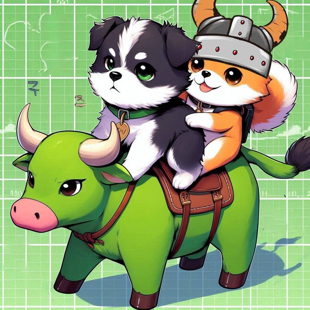 MarvinInuCoin's tweet photo. The bulls are woof us $FLOKI $MARVIN https://t.co/tmtAONvOrw