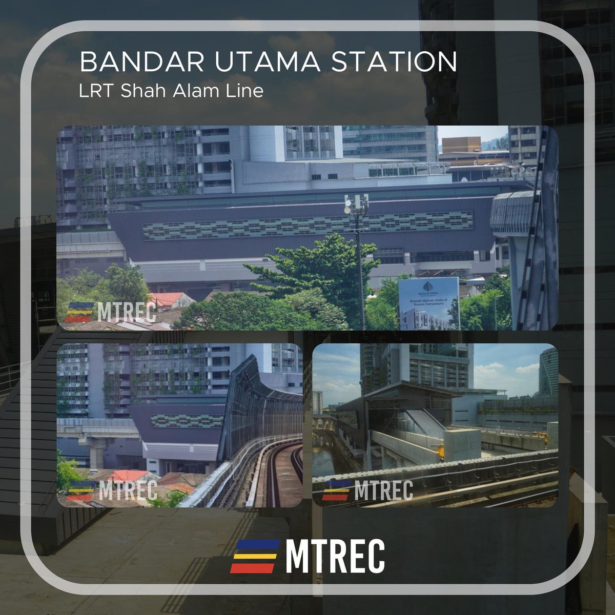 mtrec_official's tweet photo. Bandar Utama LRT Station Update!

As the northern terminus of the LRT Shah Alam Line, infrastructure works are progressing well with the construction of a new paid-to-paid link bridge and a new ticket concourse. https://t.co/uknSLCEklv