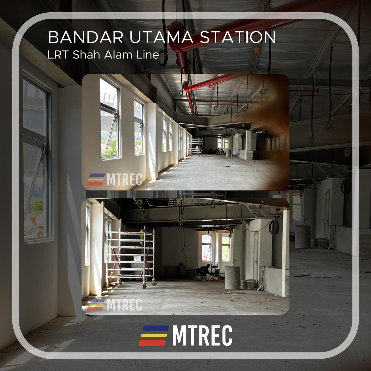 mtrec_official's tweet photo. The paid-to-paid link bridge will provide a comfortable and seamless transfer for passengers travelling between LRT Shah Alam Line and MRT Kajang Line without the need to tap-in and tap-out when interchanging. https://t.co/nBGneFCMAr