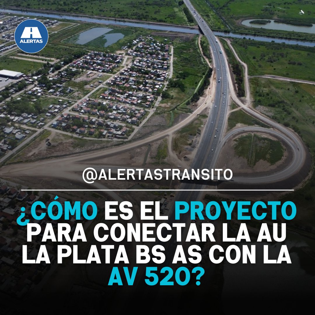 AlertasTransito's tweet photo. ⚠️🚧 ¿Cómo es el #proyecto para conectar la Au La Plata Bs As con la #Av520?
Te lo contamos acá 🔗 https://t.co/z32Fii2TBM
.
#AlertasTransito #BALP https://t.co/axFRyHTwhb