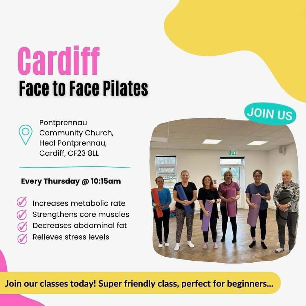 c2cfitnesswales's tweet photo. ✨ Pilates classes perfect for beginners!! ✨

Join our class every Thursday in Cardiff.
Our classes are great for: 

✔️ improving balance 
✔️ strengthening core muscles 
✔️ relieving tension
✔️ lowering blood pressure 
✔️ improving sleep 

Leave a comment below to book  👇🏼 https://t.co/3hgtVsCi0p