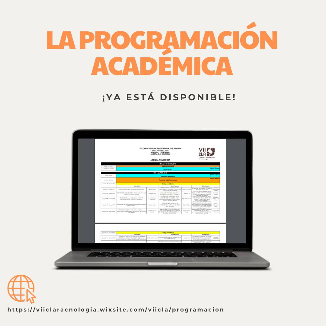 ES:
La programación académica ya está disponible y puede ser consultada.
EN:
The academic schedule is now available and can be consulted.
PT:
A programação acadêmica já está disponível e pode ser consultada aqui:
viiclaracnologia.wixsite.com/viicla/program…