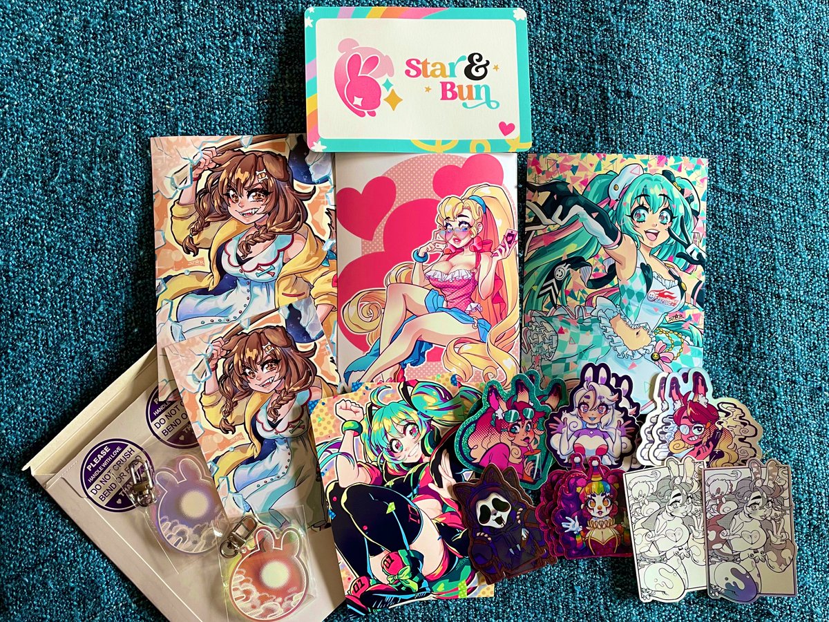 chuckiefromtv's tweet photo. there was a big big sale so i made a big big order!! look at all these AMAZING AND HIGH-QUALITY AND CUTE goods from @StarAndBun !! the colors and bright and the glitters are shiny, I’m gonna be saving a lot of these to give as adorable gifts in the future <33 https://t.co/oXyg7KPKsQ