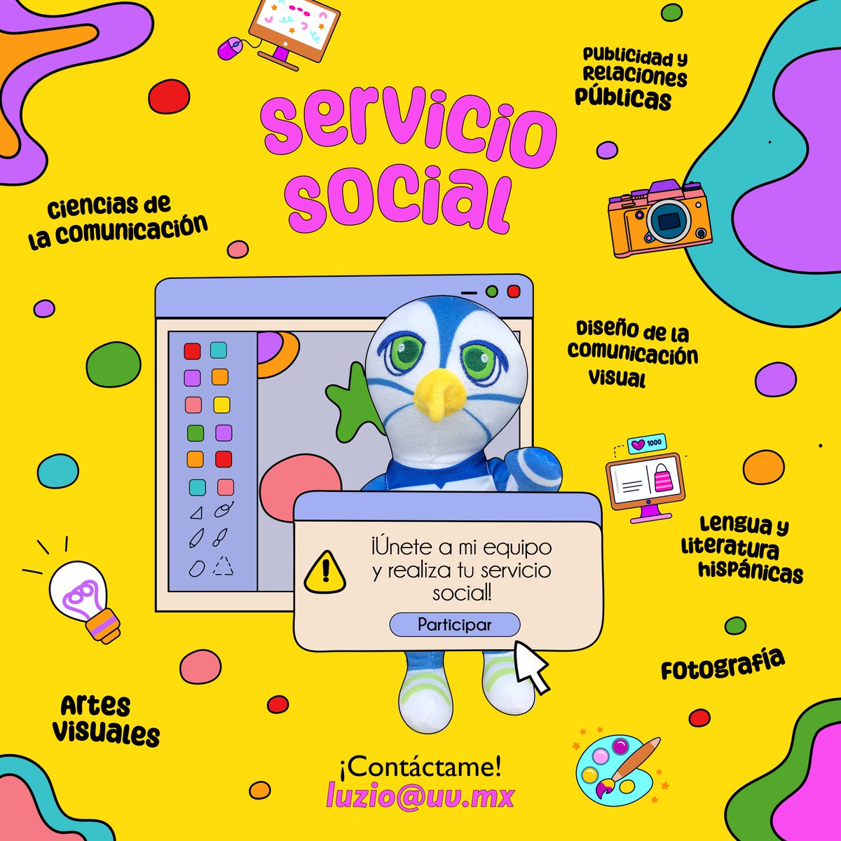 LuzioUV's tweet photo. #EstudianteUV 
Comunica, crea, impacta y haz la diferencia en mi equipo de trabajo. Si cuentas con alguno de los perfiles solicitados... ¡Escríbeme!  
📬: luzio@uv.mx https://t.co/0n1aywCggG