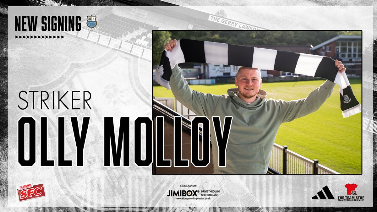 BamberBridgeFC's tweet photo. ✍🏻Welcome to Brig @ollymolloy!

Sought after striker joins Brig from Runcorn Linnets on a 12 month deal!  Read more at ➡️ https://t.co/Dhhg7W8B09 

Welcome to the Brig Family, Olly.  #UpTheBrig https://t.co/L9Qv4ITQZ9