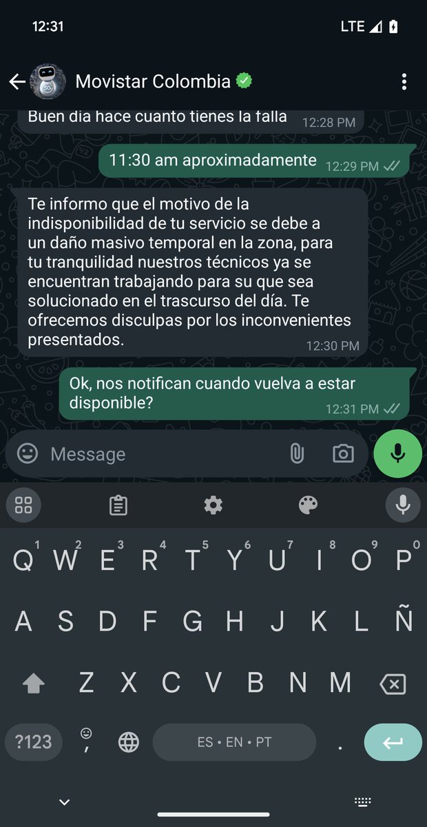 BryanShuiDao's tweet photo. @juliandobleG @MnlDrake @MovistarCo Ya me contestaron, sería bueno que en estos casos comuniquen públicamente para reaccionar y no desperdiciar tiempo buscando soporte específico. https://t.co/nOy8mrN4Nw