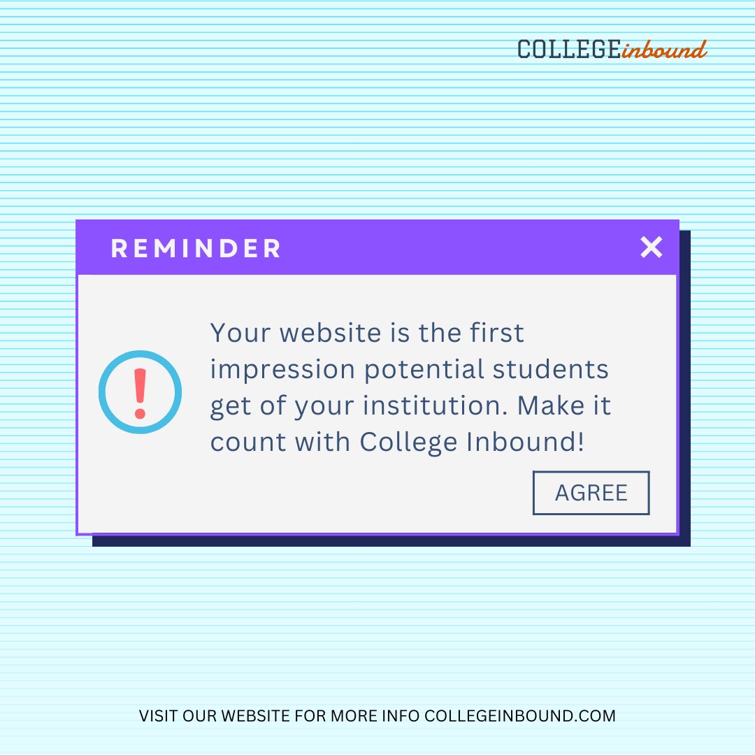 college_inbound's tweet image. We&apos;re here to make sure every click captivates, educates, and converts visitors into your next star students.✨ 

Ready to elevate your digital presence and fill those classrooms? Contact us today!

#webdesign #communitycolleges #technicalschools #cms