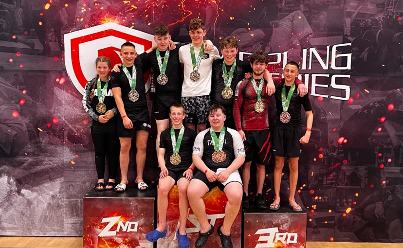 Four of our pupils recently competed at an international Brazilian Jiu Jitsu event in Dublin, achieving the following: Toby Hughes- Silver medal Gi, Tom Keenan - Gold medal NOGI, Finn Robinson - Bronze Gi and NOGI,
Tom Steele - Gold medal NOGI and silver medal GI. Well done!