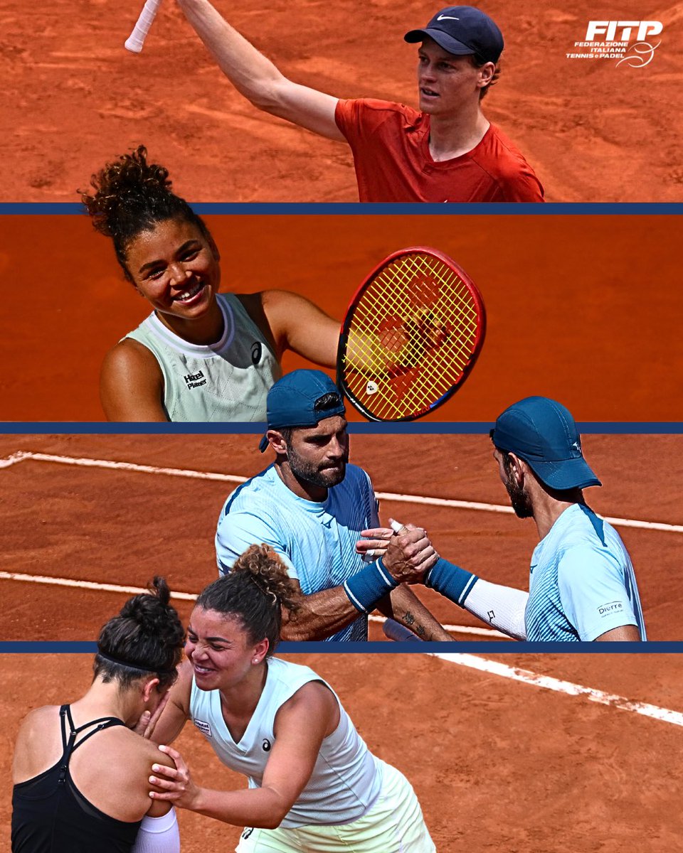 federtennis's tweet photo. C’è un po’ di #RolandGarros in questa Italia 🇮🇹 https://t.co/APpft29zHi