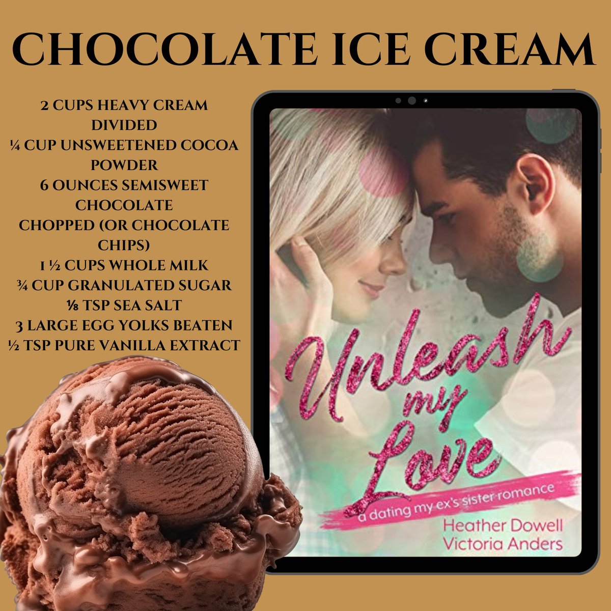 HeatherNDowell's tweet photo. Izzy and Sebastian work at a bakery, so you know they are all about sweet treats. In honor of #chocolateicecreamday, I hope you enjoy this recipe https://t.co/QPQuEyPYvw . https://t.co/7i3XPgM40C