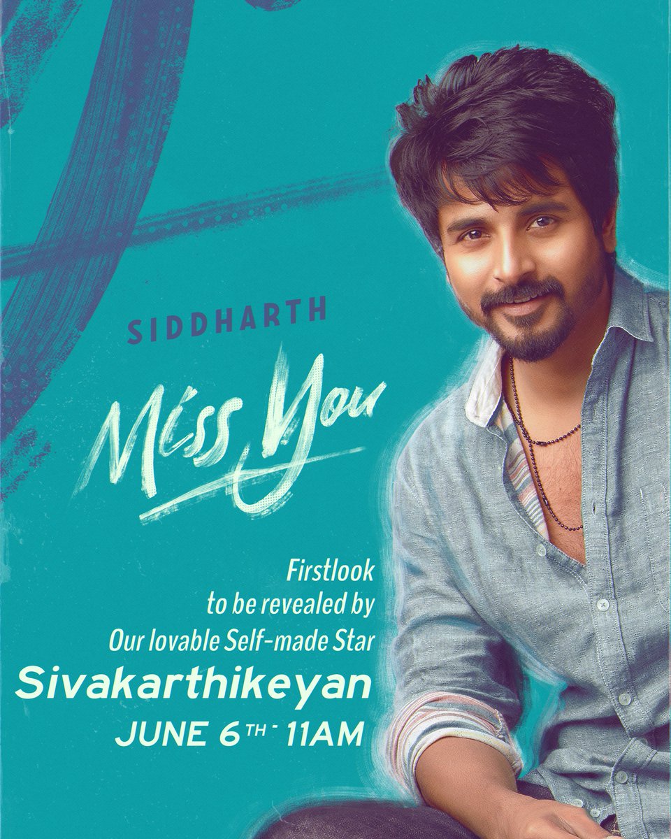 7MPSnew's tweet photo. 7 MILES PER SECOND..

📽️ Launching the First Look of Our First Production

✨ Siddharth in MISS YOU

🎵 Gibran Musical

📽️ Directed by Rajsekar https://t.co/aSJsWReGki
