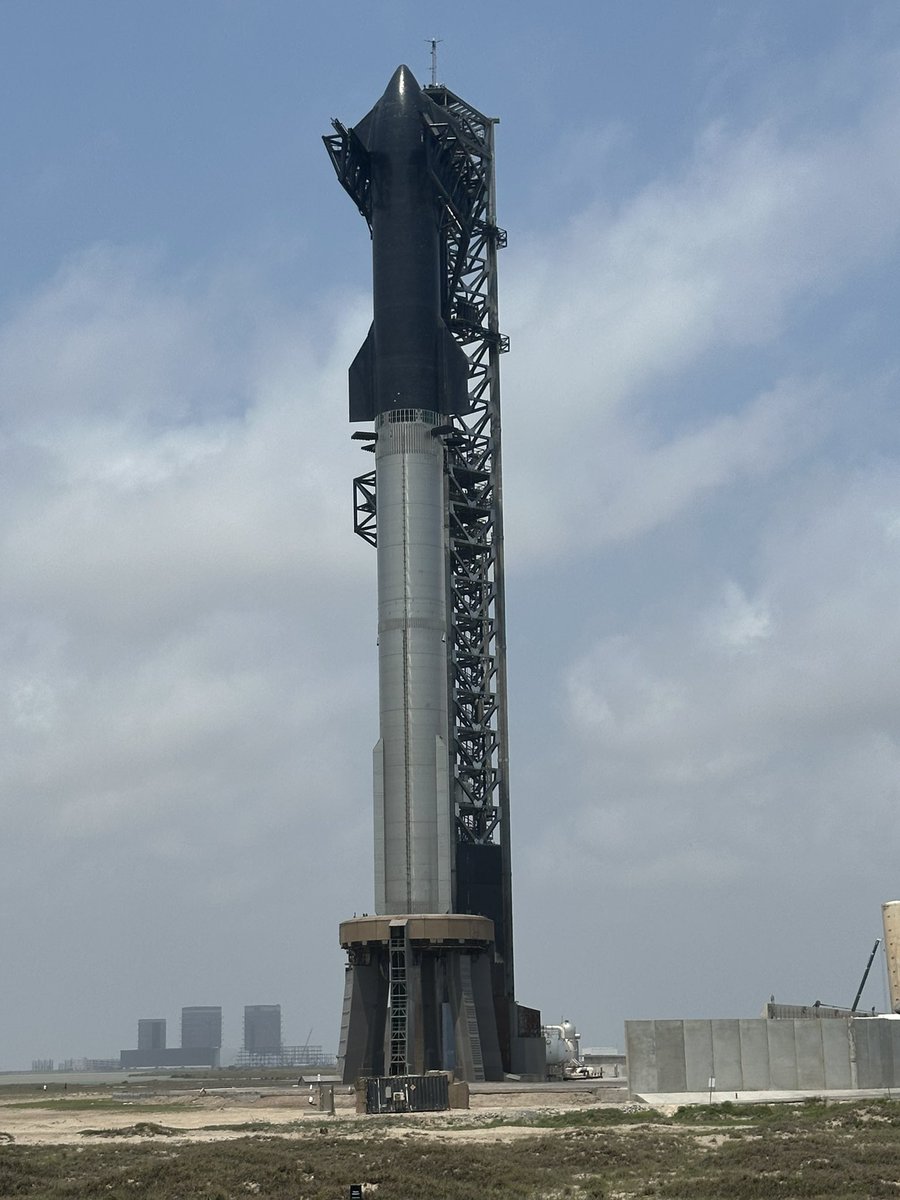 VisitBocaChica's tweet photo. #StarshipCountdown for #IFT4 at https://t.co/eH2C7qKchT.
… and here we go!
🤩- Excited space fans
✅ - FTS installed
✅ - Keep Out Zone notice (https://t.co/9enXCZ0Bla)
✅ - Road closure notice
✅ - MSIB (https://t.co/V5LZMmxVpE)
✅ - NOTAM
✅ - FAA Launch license
✅ - S29/B11 stacked
⏰ - Evacuation notice
⏰ - #BocaChica Weather
⏰ - @elonmusk confirmation
⏰ - LAUNCH 🚀
⏰ - #BocaChica history! “Excitement guaranteed!”