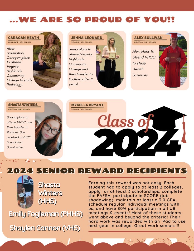 vhccupwardbound's tweet photo. Summer 2024 Vol 1 (Senior Edition) of the UB Newsletter is in the mail! Check it out for important Summer Academy dates as well. https://t.co/yQBI9J6Gz6