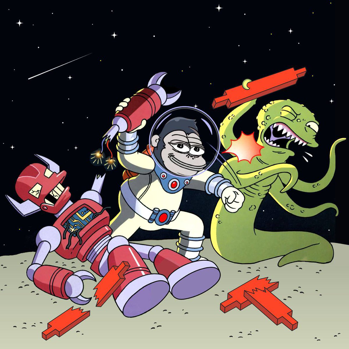 Ethereum_Mojo's tweet photo. 1 week since launch and $Mojo and the #Mojoarmy are growing by the day! Mojo is primed to be the Gorilla on Ethereum. https://t.co/U2OoJHRXqr