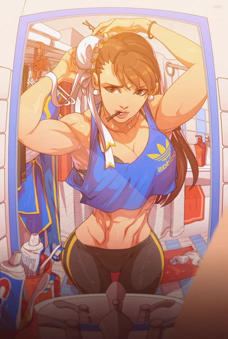 Chun Li getting ready for the day :) #chunli #streetfighter #edwinhuang Print available at  