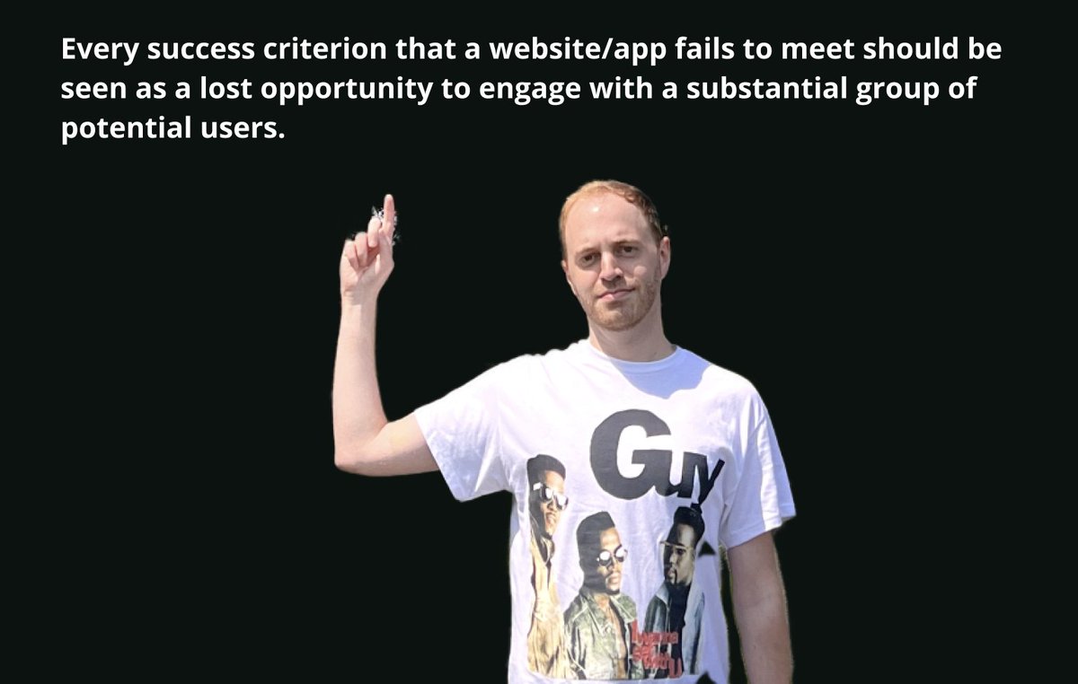 Working on my portfolio, daily reminder that disabled people buy shit too.

Time to go after the bottom line. Poor a11y has significant business implications