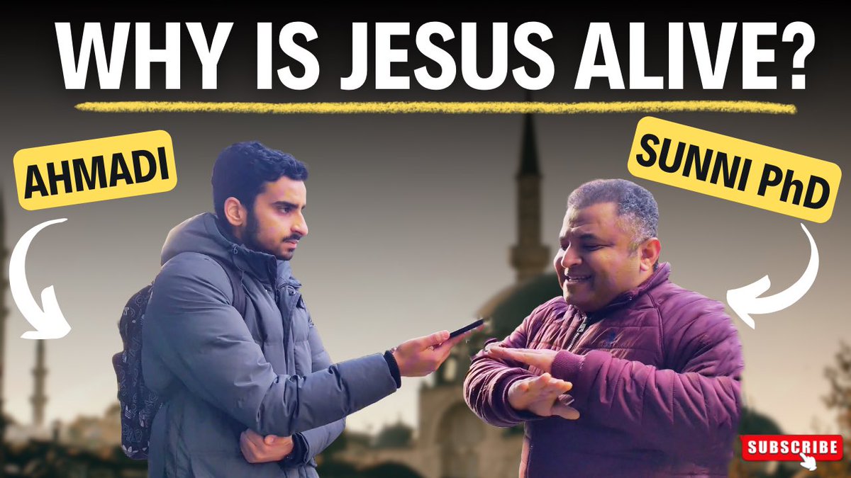 AlHakamWeekly's tweet photo. 🎥 New Video!

Most Muslims believe Isa (as) is 𝘼𝙇𝙄𝙑𝙀 in HEAVEN…

but Prophet Muhammad (sa) 𝙋𝘼𝙎𝙎𝙀𝘿 𝘼𝙒𝘼𝙔 !

🔸 Isn’t this 𝙙𝙞𝙨𝙧𝙚𝙨𝙥𝙚𝙘𝙩𝙛𝙪𝙡? Find out:

🔗 https://t.co/dHIGHZhbyd https://t.co/6fAsoHjoVW