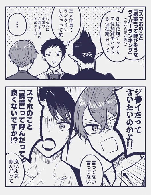 雑物真似でランキング結果にキレるチャイちゃんと社長(捏造漫画) 