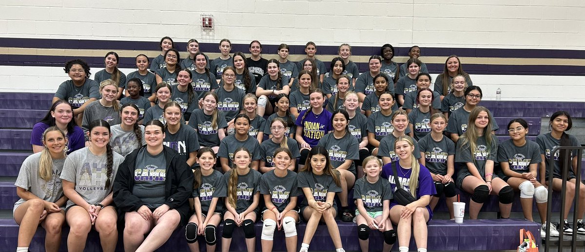 Indian Volleyball Camp 2024! The future of our program is bright! We cannot wait to see what these Lady Indians accomplish!🏐💜