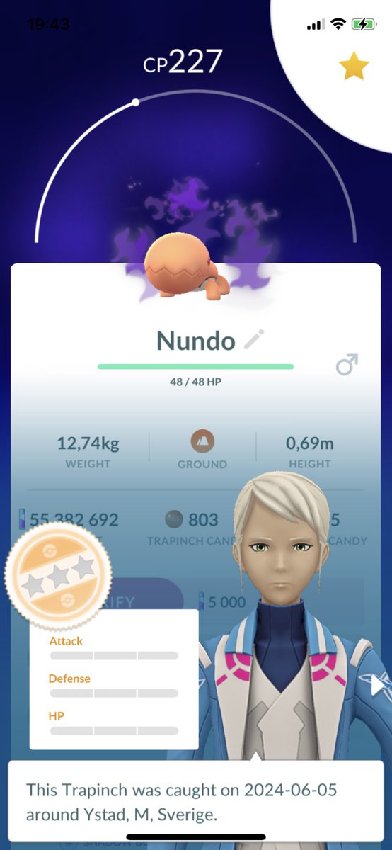 1Peggy97's tweet image. Yep, nailed it 😇
- not shiny or hundo, but still best catch of the day🤣

#pokemongo #shadowlove #nundo