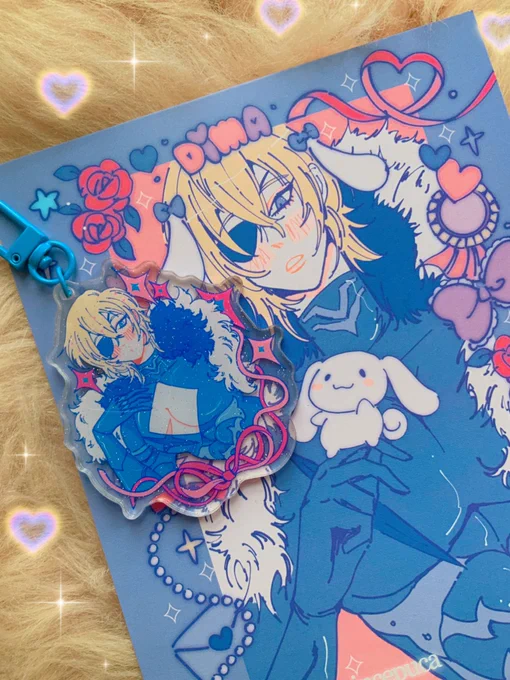 My new …𝓫𝓾𝓼𝓽𝔂 Dimitri charm to match the cinnamoroll print!!  