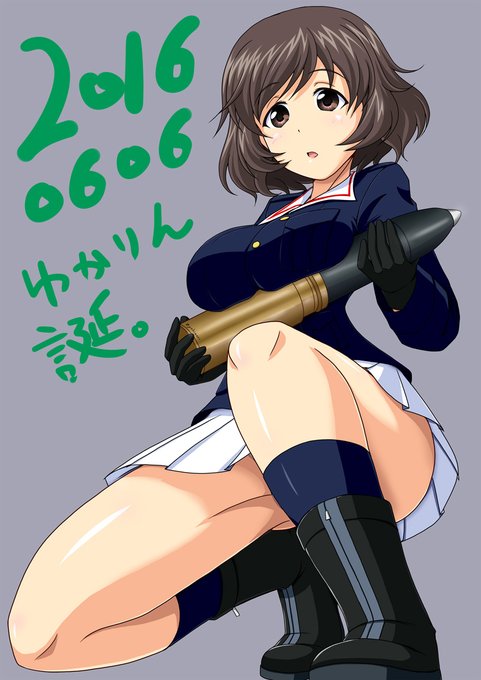 過去絵で恐縮ですが
ゆかりん誕おめでとう!🎂
 #秋山優花里生誕祭 
 #秋山優花里生誕祭2024 